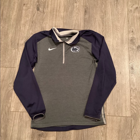 Nike Men’s 3/4 Zip Penn State Long Sleeve Sweatshirt - Picture 2 of 7